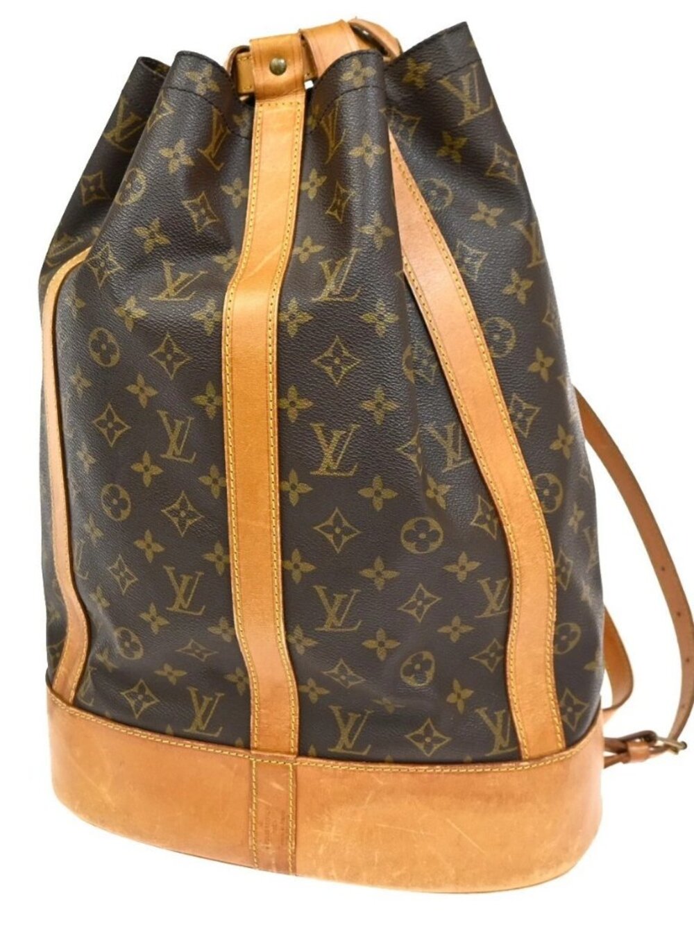 LOUIS VUITTON LV Randonnee GM Shoulder Bag Monogram Leather Brown M42244 85KC610